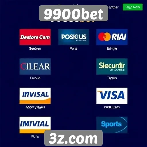 Opções de pagamento disponíveis na 9900bet