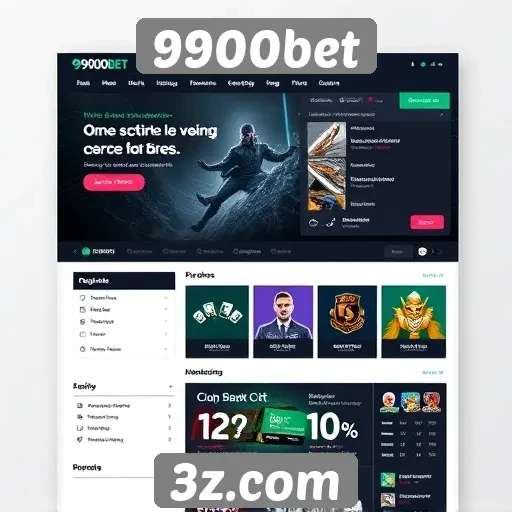 Avaliação da interface do usuário do site 9900bet